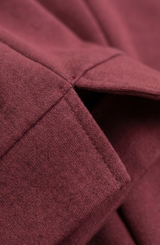 Tracksuit Set With Slit Detail 3083-11 Rose Pink 3083-11