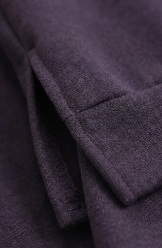 Tracksuit Set With Slit Detail 3083-15 Purple 3083-15