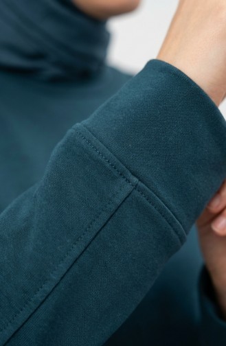 Trainingsanzug-Set Mit Schlitzdetail 3083-19 Petrol 3083-19