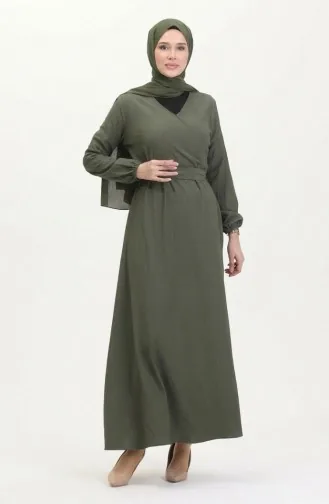 Bürümcük Robe à Nouer Sur Le Côté 1033-01 Khaki 1033-01