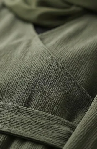 Bürümcük Robe à Nouer Sur Le Côté 1033-01 Khaki 1033-01