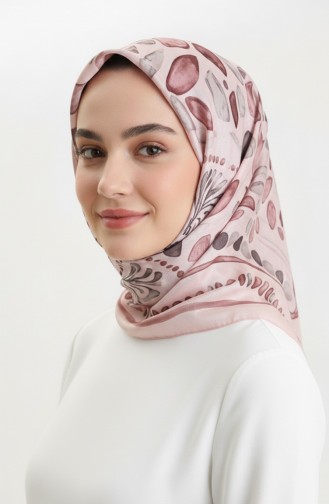 Bernsteinfarbener Schal Mit Muster 70326-02 Puder 70326-02