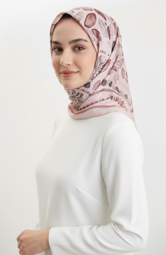 Bernsteinfarbener Schal Mit Muster 70326-02 Puder 70326-02