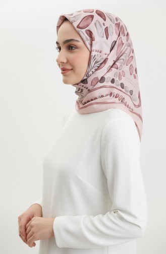 Bernsteinfarbener Schal Mit Muster 70326-02 Puder 70326-02