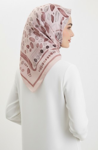 Bernsteinfarbener Schal Mit Muster 70326-02 Puder 70326-02