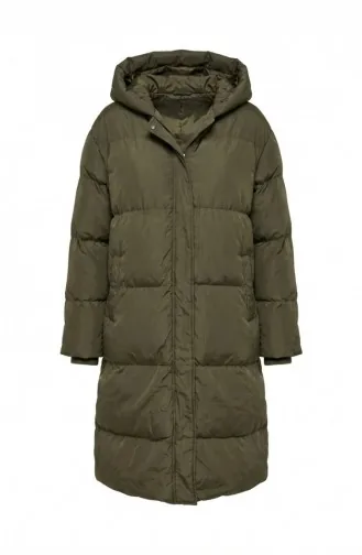 Hooded Puffer Jacket 7031-03 Khaki Green 7031-03