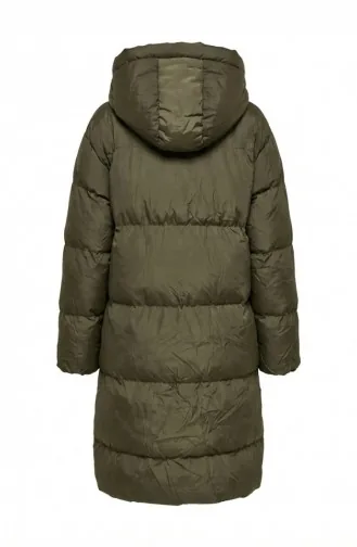 Hooded Puffer Jacket 7031-03 Khaki Green 7031-03