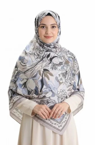 Châle Cocon En Coton à Motifs 70327-03 Marron Pierre 70327-03