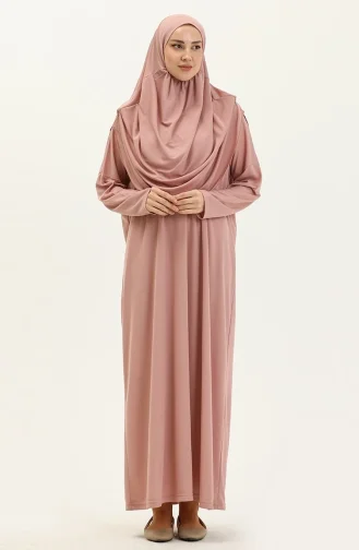 Robe De Prière Grande Taille Avec Sac 1975-10 Rose Poudré 1975-10