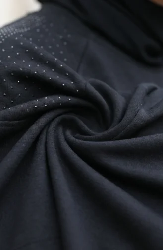 Oysho Fabric Two-Piece Set With Shoulder Stones 0240-03 Black 0240-03