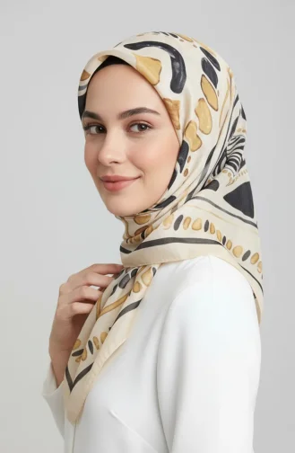 Écharpe à Motif Ambre 70326-11 Mousse Miel 70326-11