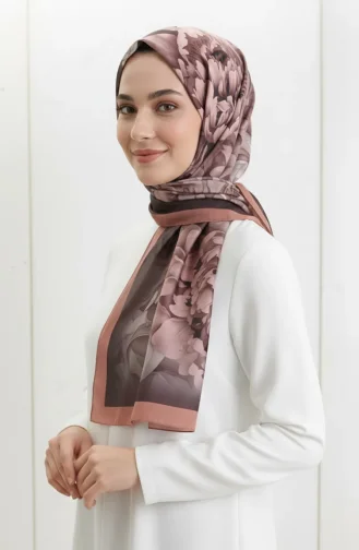 Floral Patterned Scarf 1014-03 Baby Pink 1014-03