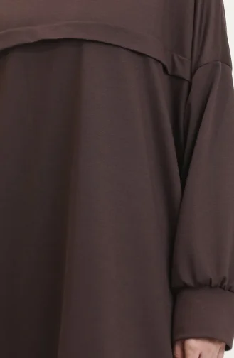 طقم ثنائي خيطان تونيك بنطلون 0549-02 بني 0549-02