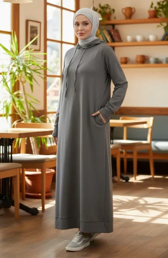 Robe Sport A Capuche Deux Fils 0190-14 Fumé 0190-14