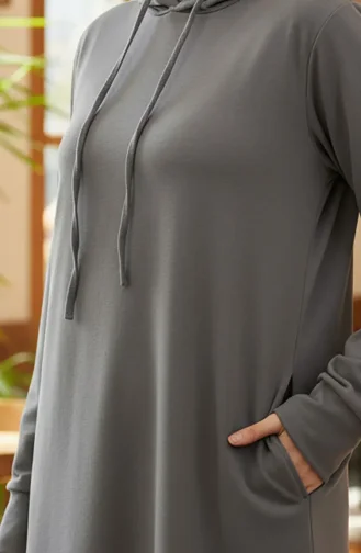 Robe Sport A Capuche Deux Fils 0190-14 Fumé 0190-14