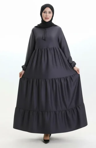 Robe à Volants Et Col à Volants 4107-12 Fumée 4107-12