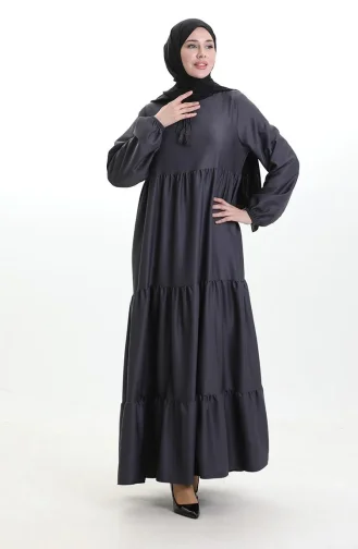 Robe à Volants Et Col à Volants 4107-12 Fumée 4107-12