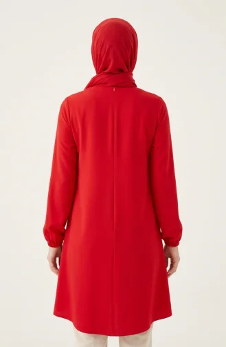 Tunique Boutonnée Sur Le Devant 1822-02 Rouge 1822-02