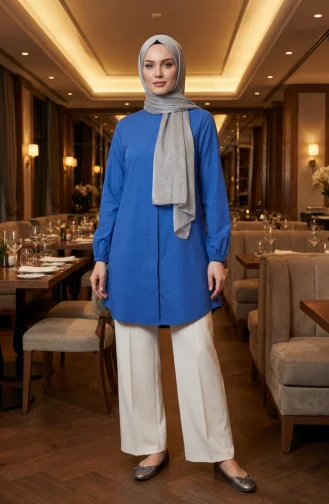 Front Buttoned Tunic 1822-25 Blue 1822-25