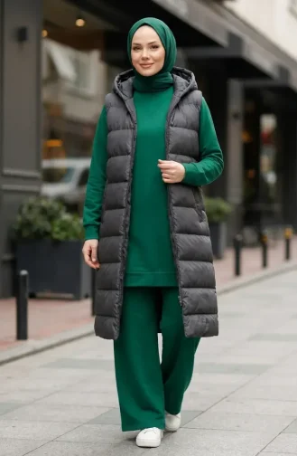 Trainingspak Met Splitdetails 3083-22 Smaragdgroen 3083-22