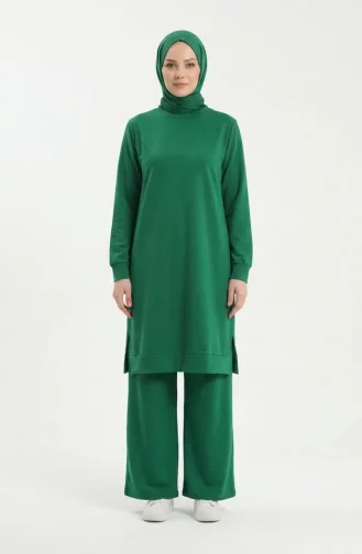 Trainingspak Met Splitdetails 3083-22 Smaragdgroen 3083-22