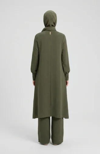 Ensemble Deux Pièces Tunique Et Pantalon En Tissu Aerobin 4144-05 Vert Clair 4144-05