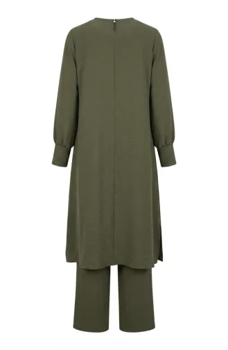 Ensemble Deux Pièces Tunique Et Pantalon En Tissu Aerobin 4144-05 Vert Clair 4144-05