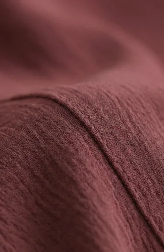 Aerobin Kumaş Tunik Pantolon İkili Takım 4144-09 Gül Kurusu