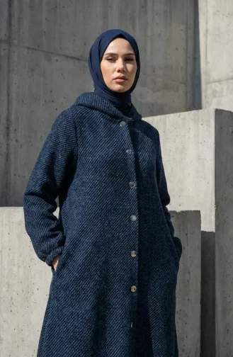 Manteau En Cachemire à Capuche Et Boutons 0201-06 Saks 0201-06