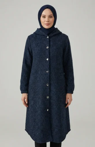 Manteau En Cachemire à Capuche Et Boutons 0201-06 Saks 0201-06