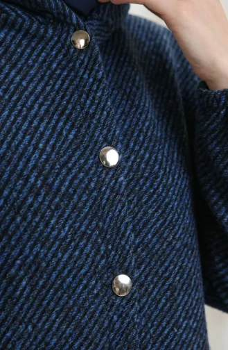 Manteau En Cachemire à Capuche Et Boutons 0201-06 Saks 0201-06