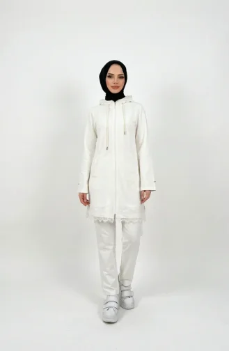 Zweiteiliges Set Mit Spitzendetails 71158-04 Creme 71158-04