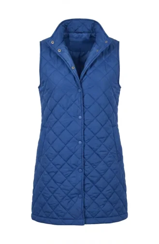 Gewatteerd Vest Met Drukknopen 71150-02 Indigo 71150-02