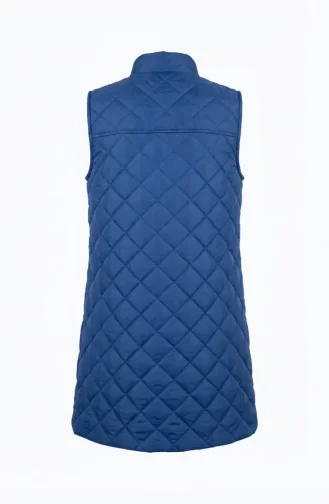 Gewatteerd Vest Met Drukknopen 71150-02 Indigo 71150-02