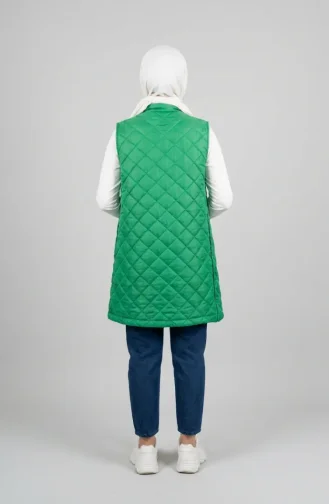 Gewatteerd Vest Met Drukknopen 71150-03 Groen 71150-03
