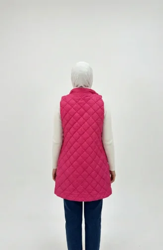 Steppweste Mit Druckknöpfen 71150-04 Fuchsia 71150-04