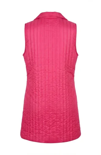 Kapitone Yelek 71152-01 Fuşya