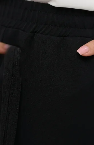 Pantalon à Taille élastique 71125-09 Noir 71125-09