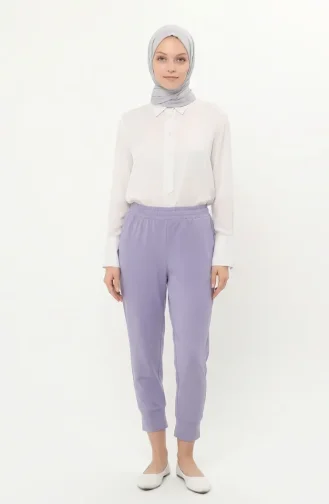 Pantalon à Taille élastique 71125-01 Lilas 71125-01