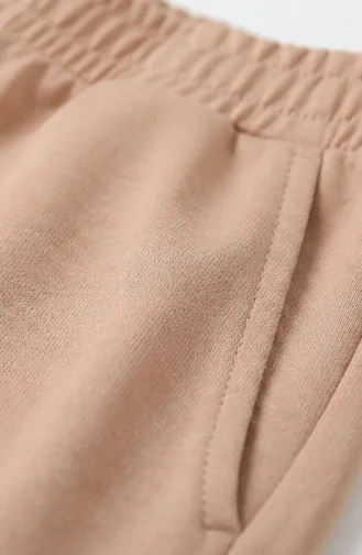 Pantalon à Taille élastique 71125-04 Beige 71125-04