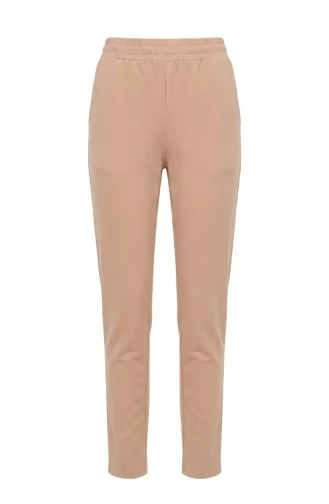 Pantalon à Taille élastique 71125-04 Beige 71125-04