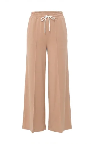 Pantalon à Taille élastique 71126-02 Beige 71126-02