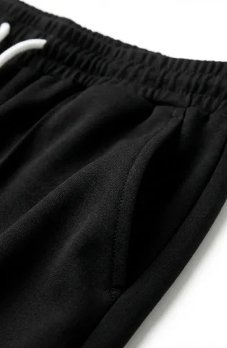 Pantalon à Taille élastique 71126-08 Noir 71126-08