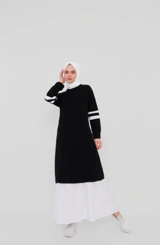 Garnili Sportliches Hijab-Kleid 71079-05 Schwarz 71079-05