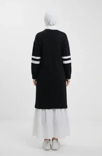 Garnili Sportliches Hijab-Kleid 71079-05 Schwarz 71079-05