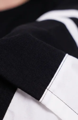 Garnili Sportliches Hijab-Kleid 71079-05 Schwarz 71079-05