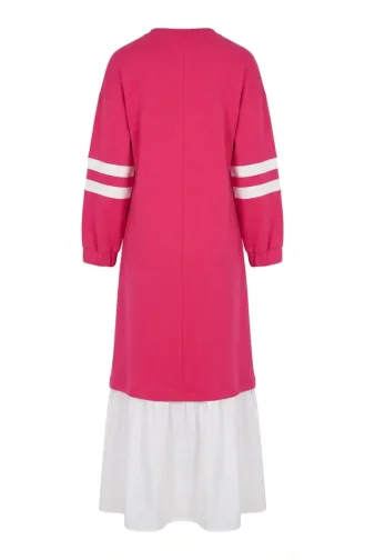 Garnili Sporty Hijab Dress 71079-06 Fuchsia 71079-06