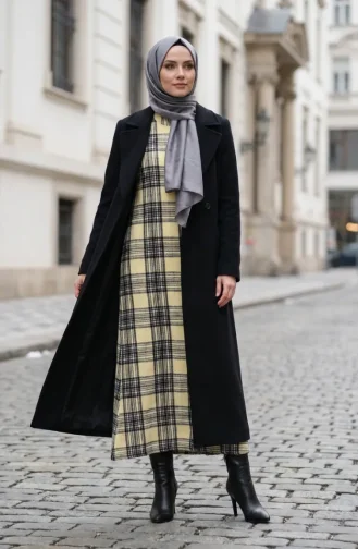 Combinaison D`hiver De Bûcheron à Carreaux 2508-01 Jaune 2508-01