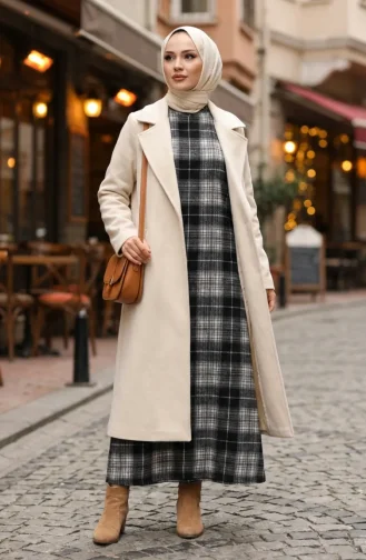 Combinaison D`hiver De Bûcheron à Carreaux 2508-04 Noir 2508-04