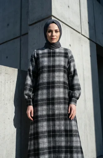 Combinaison D`hiver De Bûcheron à Carreaux 2508-04 Noir 2508-04